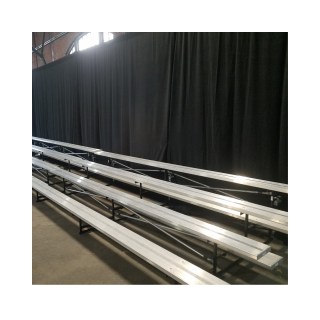 15 foot 4-row aluminum bleacher rental for sporting events and spectator seating