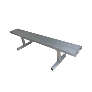 Portable aluminum team bench rental for sports teams and athletic events that provides sideline player seating